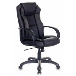 Кресло руководителя Бюрократ CH-839 черный Leather Black искусственная кожа крестовина пластик