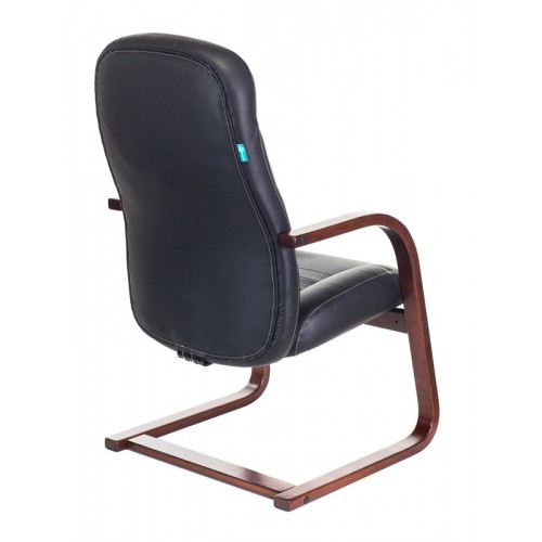 Кресло Бюрократ T-9923WALNUT-AV черный кожа полозья дерево
