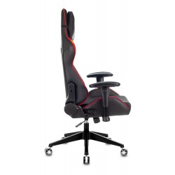 Кресло игровое Zombie VIKING 4 AERO черный/красный искусст.кожа/ткань с подголов. крестовина пластик
