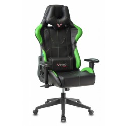 Кресло игровое Zombie VIKING 5 AERO черный/салатовый искусственная кожа с подголов. крестовина пластик