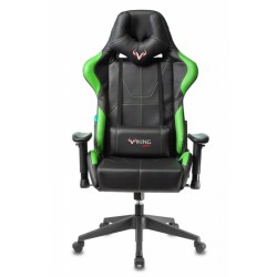 Кресло игровое Zombie VIKING 5 AERO черный/салатовый искусственная кожа с подголов. крестовина пластик