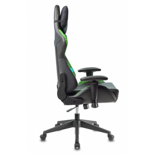Кресло игровое Zombie VIKING 5 AERO черный/салатовый искусственная кожа с подголов. крестовина пластик