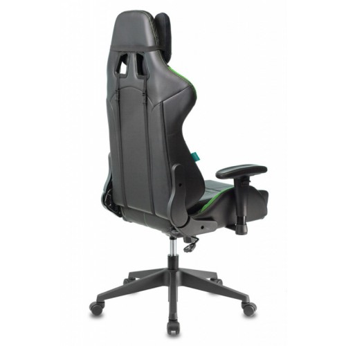Кресло игровое Zombie VIKING 5 AERO черный/салатовый искусственная кожа с подголов. крестовина пластик