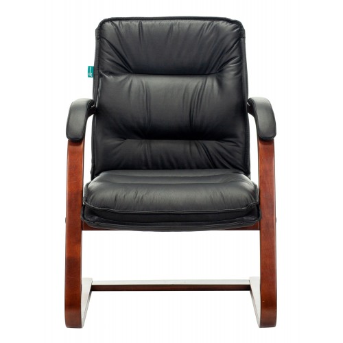 Кресло Бюрократ T-9927WALNUT-AV черный кожа полозья дерево