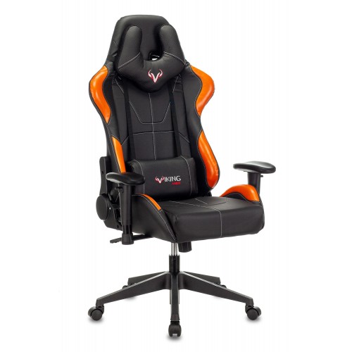 Кресло игровое Zombie VIKING 5 AERO черный/оранжевый искусственная кожа с подголов. крестовина пластик