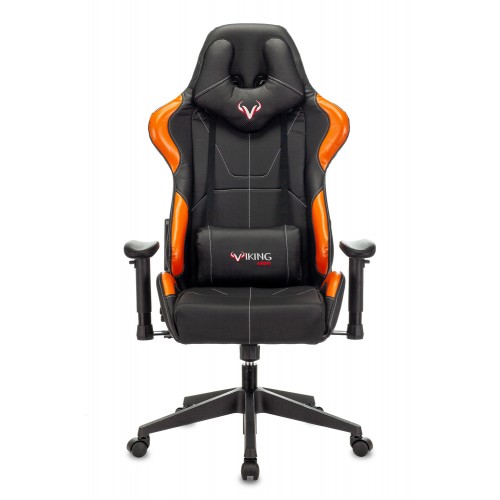 Кресло игровое Zombie VIKING 5 AERO черный/оранжевый искусственная кожа с подголов. крестовина пластик