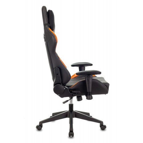 Кресло игровое Zombie VIKING 5 AERO черный/оранжевый искусственная кожа с подголов. крестовина пластик