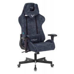 Кресло игровое Zombie VIKING KNIGHT Fabric синий Light-27 с подголов. крестовина металл