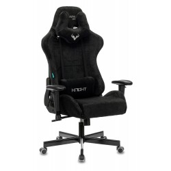 Кресло игровое Zombie VIKING KNIGHT Fabric черный Light-20 с подголов. крестовина металл