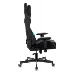 Кресло игровое Zombie VIKING KNIGHT Fabric черный Light-20 с подголов. крестовина металл