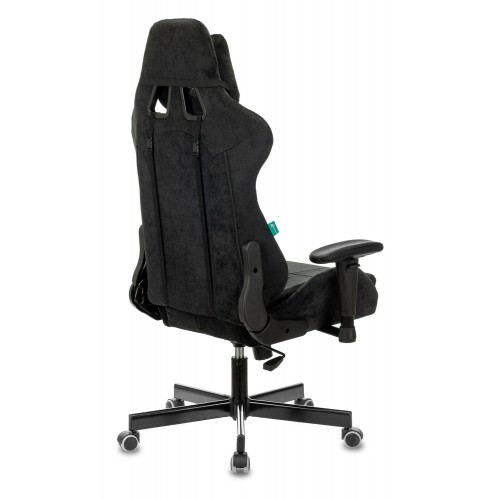 Кресло игровое Zombie VIKING KNIGHT Fabric черный Light-20 с подголов. крестовина металл