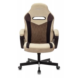 Кресло игровое Zombie VIKING 6 KNIGHT Fabric бежевый с подголов. крестовина металл