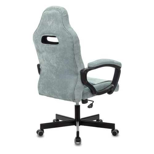 Кресло игровое Zombie VIKING 6 KNIGHT Fabric серо-голубой с подголов. крестовина металл