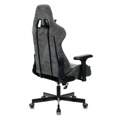 Кресло игровое Zombie VIKING 7 KNIGHT Fabric черный текстиль/эко.кожа с подголов. крестовина металл