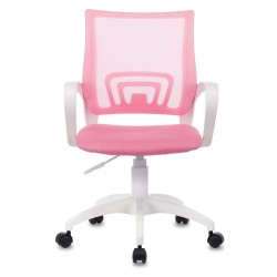 Кресло Бюрократ CH-W695NLT розовый TW-06A TW-13A сетка/ткань крестовина пластик пластик белый