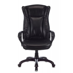 Кресло руководителя Бюрократ CH-879N черный Leather Venge Black искусственная кожа крестовина пластик
