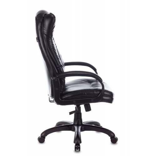 Кресло руководителя Бюрократ CH-879N черный Leather Venge Black искусственная кожа крестовина пластик