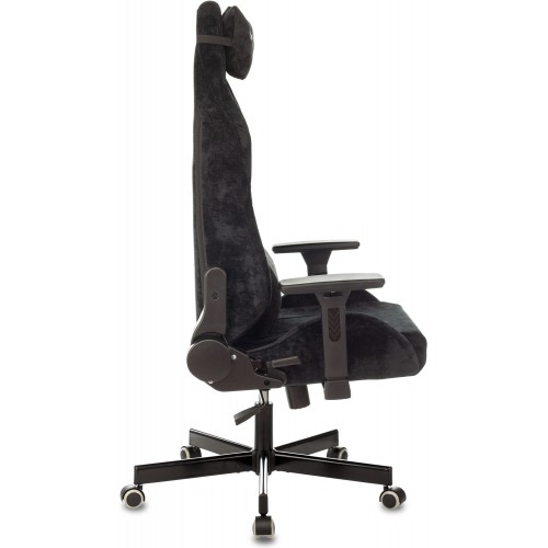 Кресло игровое Knight N1 Fabric черный Light-20 с подголов. крестовина металл
