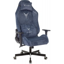 Кресло игровое Knight N1 Fabric синий Light-27 с подголов. крестовина металл
