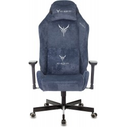Кресло игровое Knight N1 Fabric синий Light-27 с подголов. крестовина металл