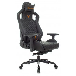 Кресло игровое Knight Titan черный ромбик эко.кожа с подголов. крестовина металл