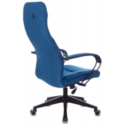 Кресло руководителя Бюрократ CH-608Fabric темно-синий Velvet 29 крестовина пластик