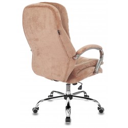 Кресло руководителя Бюрократ T-9950SL Fabric светло-коричневый Velvet 90 крестовина металл хром