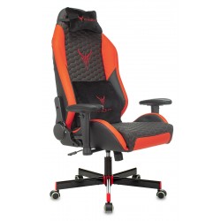 Кресло игровое Knight Neon черный/красный эко.кожа с подголов. крестовина металл