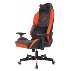 Кресло игровое Knight Neon черный/красный эко.кожа с подголов. крестовина металл