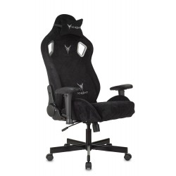 Кресло игровое Knight Outrider черный Light-20 с подголов. крестовина металл